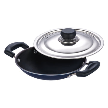 Vinod Zest Non Stick Appachetty with Lid - 20 cm